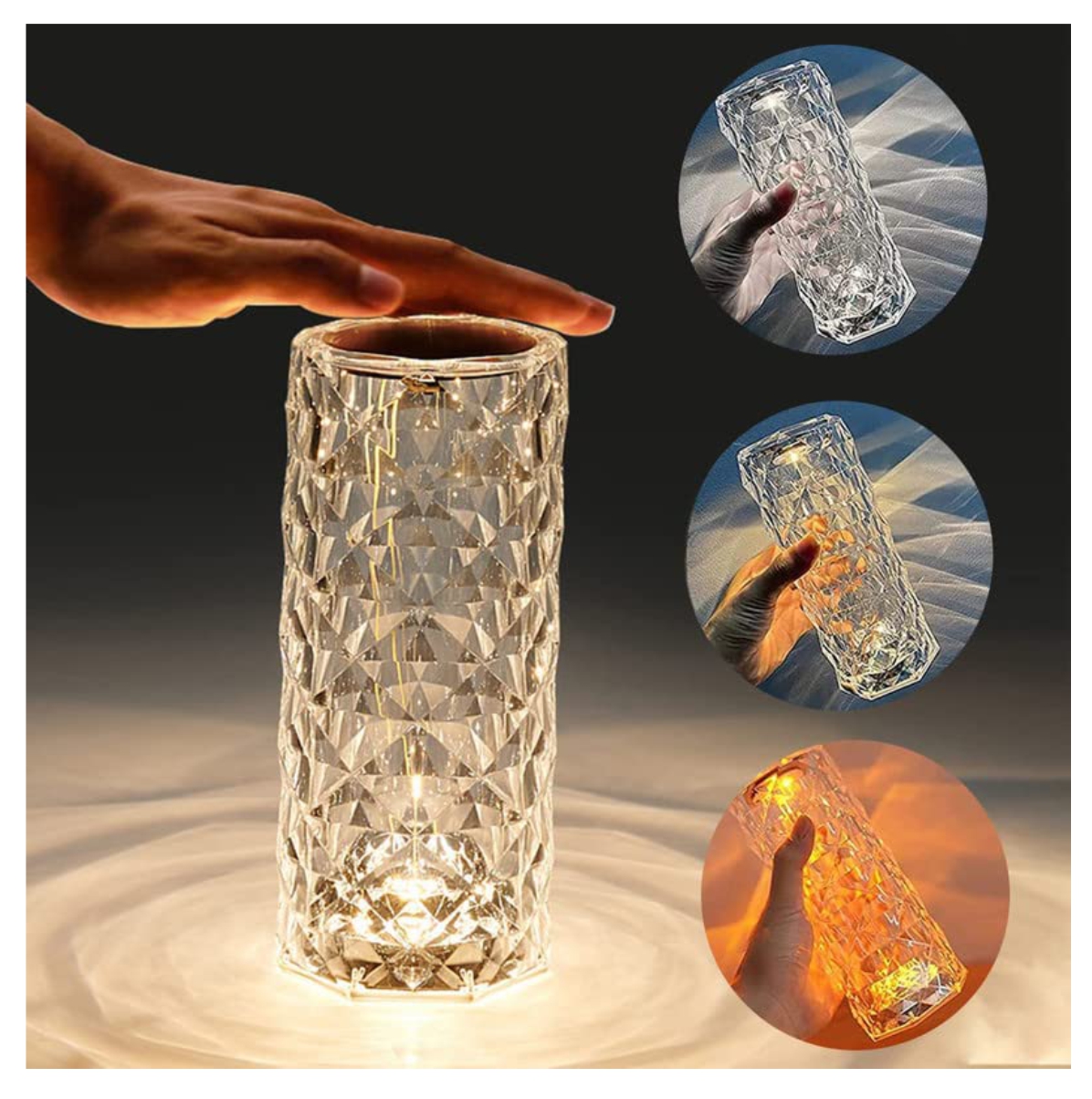 Miniatura 3 de Lampara LED De Mesa Táctil RGB Cristal